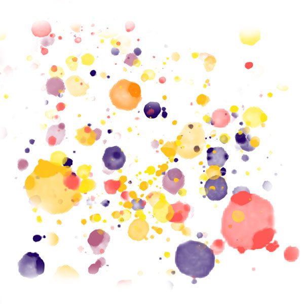 colorful paint dots